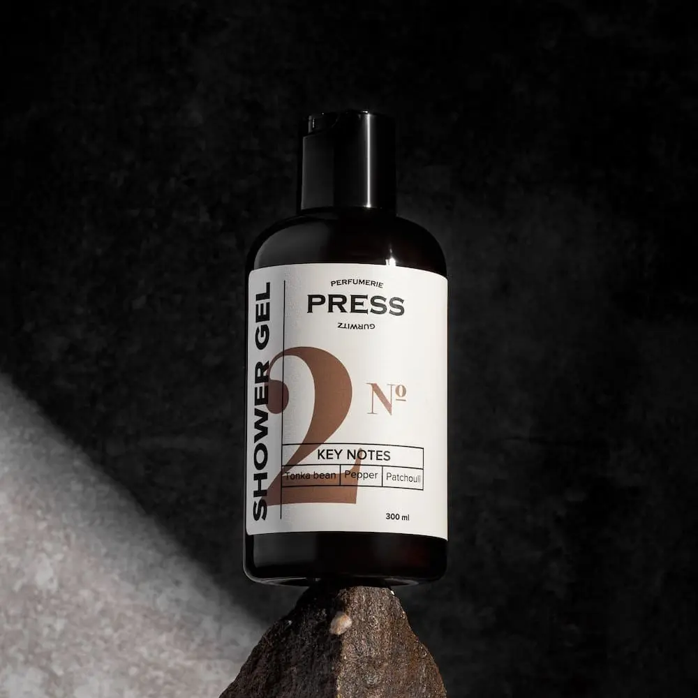 Press Gurwitz Perfumerie Shower gel № 2 Tonka bean, Pepper, Patchouli