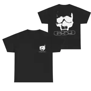 [Viral TikTok Shirt]G59 Graphic Short-Sleeve Unisex Cotton Streetwear T-Shirt - Black, Aesthetic, Comfy, Fashionable Hip Hop Vibe, Casual Top, Halloween Gift for Men Women day shirt