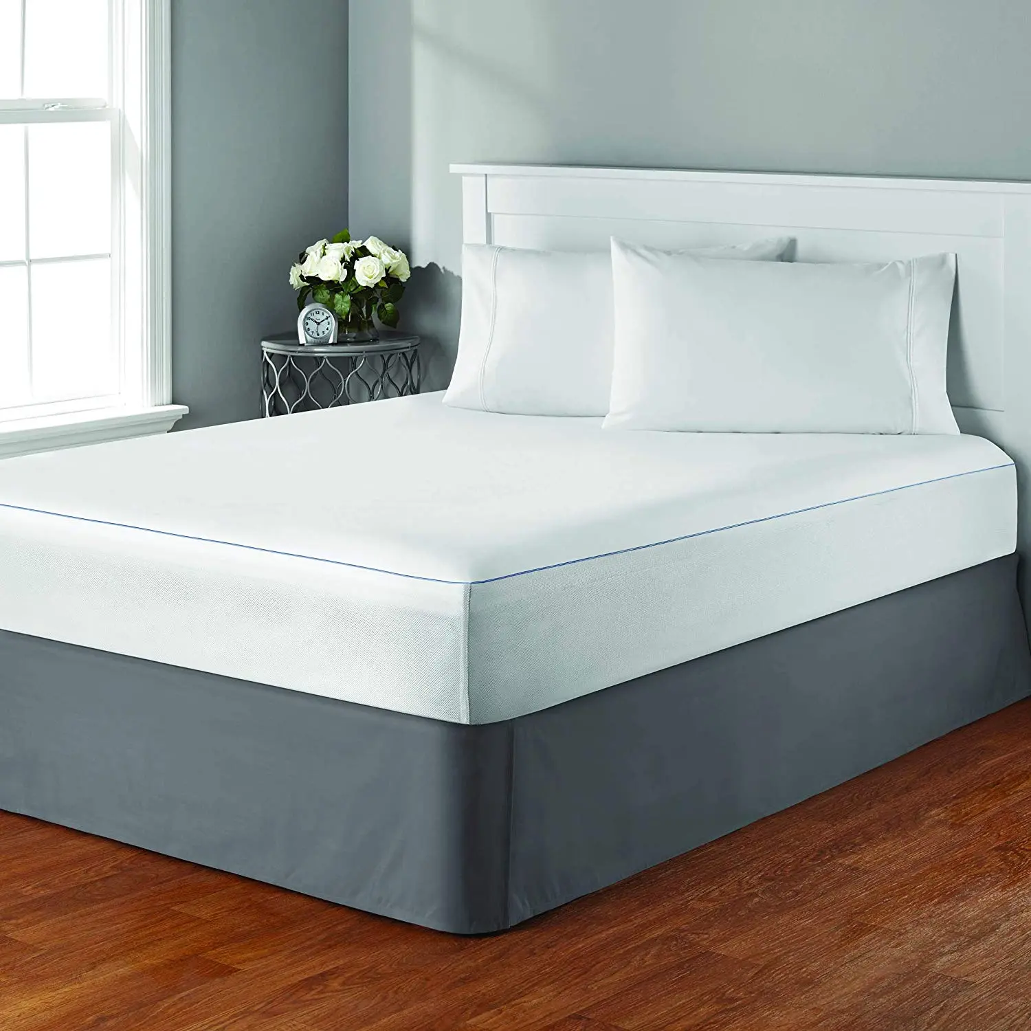 J&V TEXTILES Waterproof Bed Bug Proof Box Spring Encasement Protector - Blocks Out Liquids, Bed Bugs, Dust Mites and Allergens