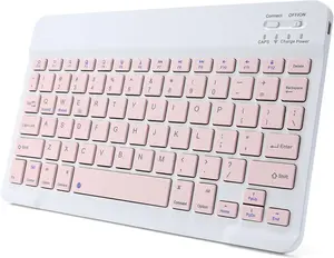 Ultra-Slim Rechargeable  Keyboard Portable  Keyboard for iPad A16 11th 10th Generation, iPad Pro iPad Air iPad mini , Android  Galaxy Tablet Smartphone Cell Phone ()
