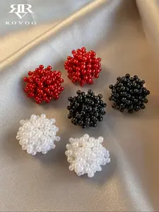 Women's Elegant Baroque Stud Earring Set, Faux Pearl Design, Perfect for Weddings & Parties, All-Season Fashion Jewelry Gift, Jewelry Accessories