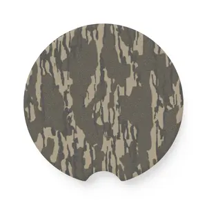 Tree Camo Soapstone Car Coaster: Camo Hunting Gift, Vehicle Accessory