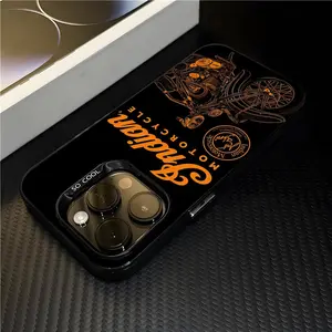 Indian Motorcycle Phone Case For iPhone17 Air 16 15 14 Plus 13 12 11 Pro 7 8 XS Max XR silver black Protective bumper case