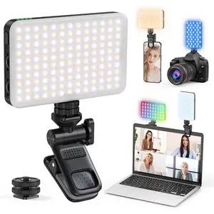 Portable USB Rechargeable RGB Camera Light – Color-Changing Selfie Light for Vlogging, Live Streaming & Photography – Compact Travel-Friendly Camera Accessory