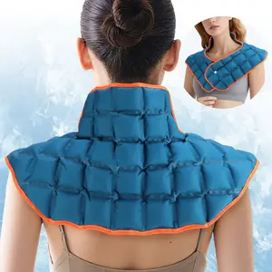 Large Ice Pack for Neck Shoulders Upper Back, Reusable Ice Wrap Hot Cold Compress Care for Post-Workout Relaxation