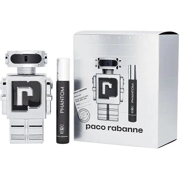 Paco Rabanne Phantom Men's 2-Piece Gift Set - 3.4 Oz EDT, 20 ML EDT Spray