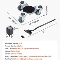 3 wheels【6.3*6.3inch】440 lbs Capacity
