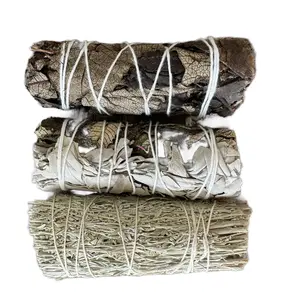 Set of 3 White Sage Alternatives, Smudge Stick Alternatives, Smoke Cleansing Stick, Yerba Santa, Scented Aroma Bowl Perfume