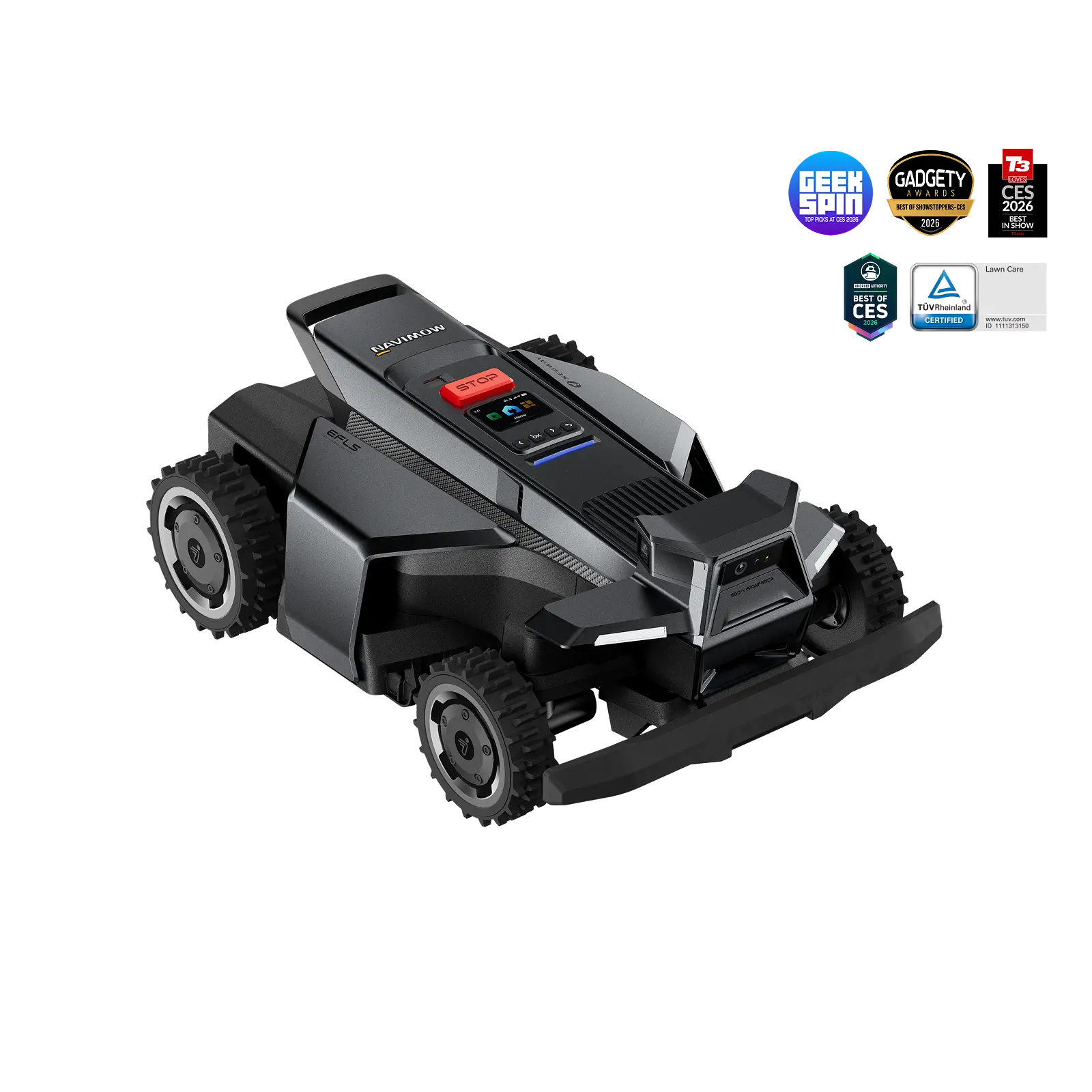 Segway Navimow X4 Series Cordless Cutting Robotic Lawn Mower - Wire-Free 4WD, 0-Turn ORV-Tuned, 2×180W Motors for 84% Slopes, Lithium-Ion Batteries, Adjustable Height Mowing Robot