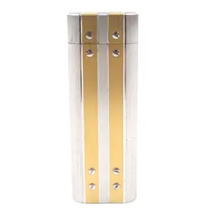 Pre-owned Cartier Sterling Silver 925 (Ag925) Small Leather Goods Santos Oval Lighter