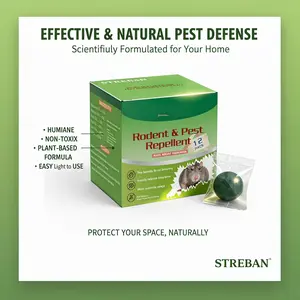 36-Pack Natural Peppermint Oil Repellent, Keep Rats, Mice & Ants Away Fast, Non-Toxic & Safe for Home, Garage, RV, Long-Lasting Strong Scent Pest Control
