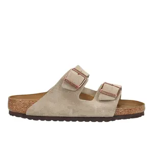 BIRKENSTOCK Mens Arizona Suede Leather Casual Sandals Casual - Beige BIRKENSTOCK Mens Arizona Suede Leather Casual Sandals Casual - Beige