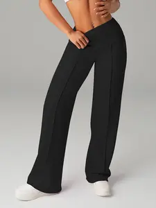 New Sportswear Casual Pants High-Waisted Elastic High Waist Yoga Leggings Pocket Design Women's Activewear Bottoms Comfortable Stretchy Fabric Casual Sports Trousers Athletic Sportswear