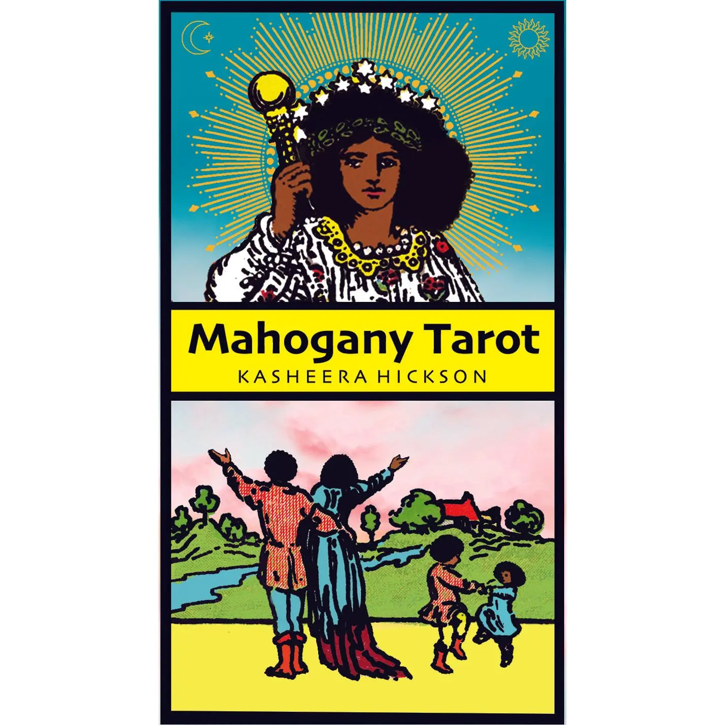 Mahogany Tarot by Kasheera Hickson - 78 Full-Color Tarot Cards in Standard Size with Classic Artwork & Inclusive Design for Black Readers