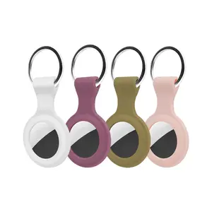 4 Piece Set Apple Airtag Protective Case, Anti-Loss Keychain, Silicone Cover, Kids Backpack, Dog Collar, Luggage, Multi-Color Accessories, Electronic Gadgets, Travel Gadgets