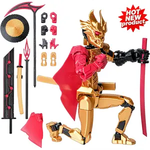 T13 Assembly Completed Action Figure 8.1 inches, Strong Magnetic Accessories, 10 in 1, 3D Printed Robot Multi-Jointed Movable，Oni Warrior Series