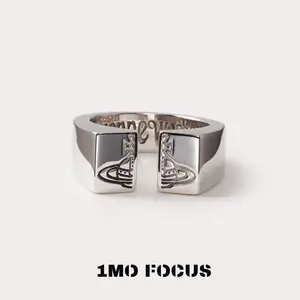 V-brand Saturn L Ring UK Classic Celebrity Style Non Tarnish Free US Shipping