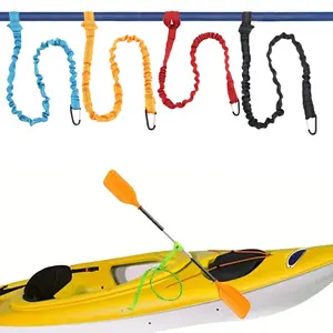Kayak Paddle Leash, Paddle Safety Rope, Rubber Boat Paddle Tether, Essential Kayak Accessories for Secure Paddling