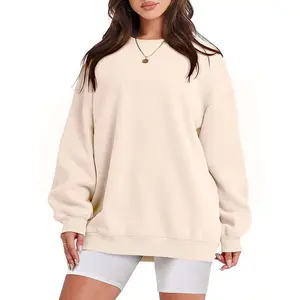 ANRABESS Women Oversized Sweatshirts Hoodies Fleece Crewneck Pullover Top Casual Fall Outfits Preppy Clothes Teen Girls 2025