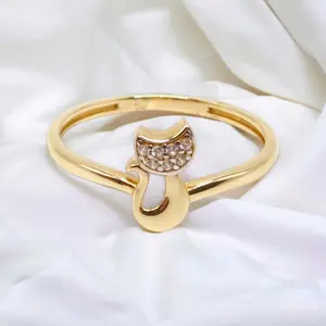 High-Quality Unisex Cat Ring with Elegant Silver Finish