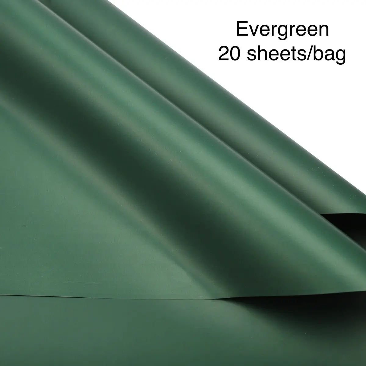 Green Korean-Style Solid-Color Bouquet Wrappers, Paper Gifts & Wrapping Office Stationery for Flower Packaging