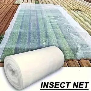 summervibes Heavy Duty 60 Mesh 40x20FT White UV Resistant Plant Protection Net, Ultra Fine Garden Mesh for Insect and Bird Barrier, Vegetable Garden Greenhouse Row Cover
