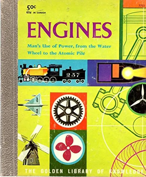 USED-Engines: Man's use of power, from the water wheel to the atomic pile (The Golden library of knowledge) by L. Sprague De Camp (Hardcover)