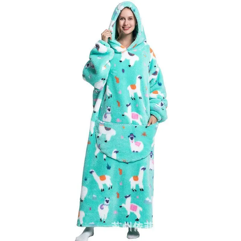 Women's Wearable Blanket Hoodie - Extra Large Soft Fleece Hooded Blanket - Warm And Cozy Plush Flannel Blanket Sweatshirt Gift - With Large Pockets And Sleeves Women's Wearable Blanket Hoodie - Extra Large Soft Fleece Hooded Blanket - Warm And Cozy Plush Flannel Blanket Sweatshirt Gift - With Large Pockets And Sleeves