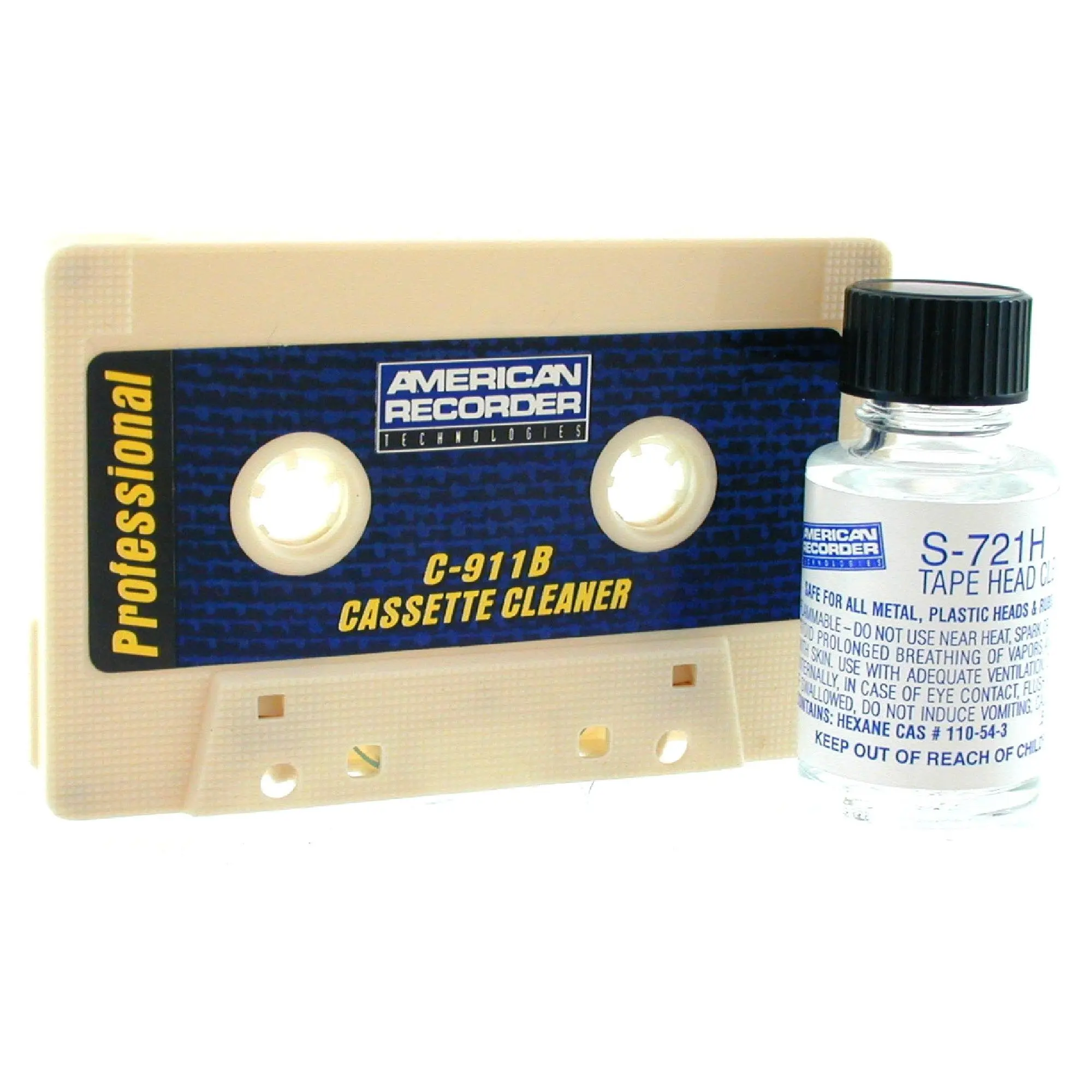 AMERICAN RECORDER Cassette Cleaner for Audio Cassette Recorders