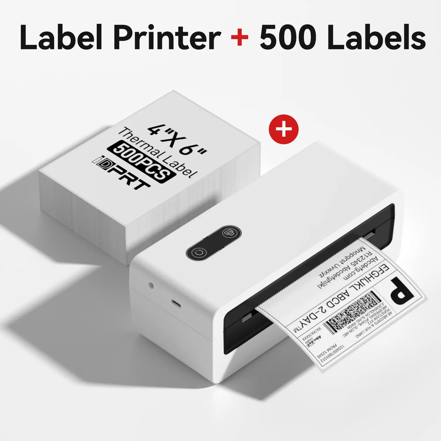 White Printer + 500 Labels