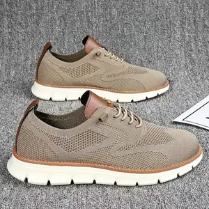 Men’s Comfortable Breathable Loafers, Business Casual Oxford Sneakers, Lightweight Lace-Up Walking Shoes for Work, Travel & Daily Wear