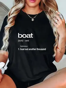 100% Cotton Unisex Funny Boating TShirt, Bust Out Another Thousand, Boat Gift T-Shirt