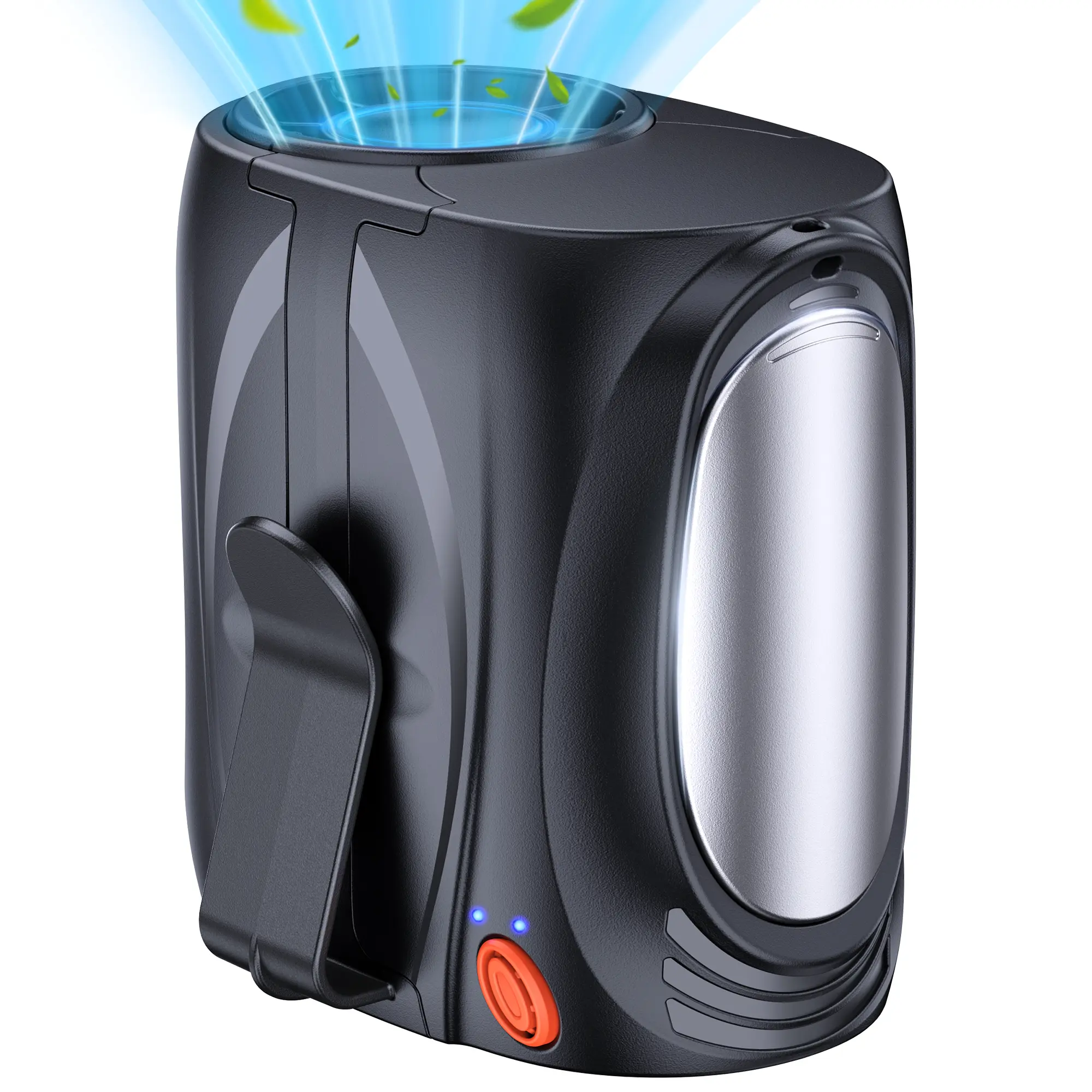 2026 Lightweight Compact Clip-On Personal Waist & Neck Fan, 14000RPM Brushless Motor, 40H Rechargeable Runtime, Quiet Operation, High Airflow Cooling Relief for Camping, Worksites, Outdoor Activities