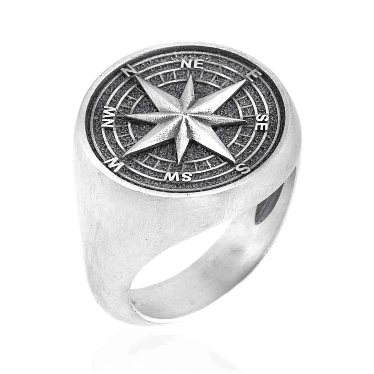 Compass Signet Ring