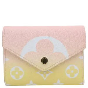 Pre-owned Louis Vuitton Canvas Clutches & Wristlets Victorine By The Pool Monogram Giant Wallet Multicolor