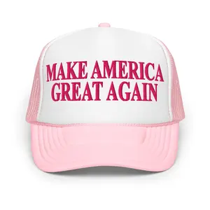 PINK WHITE MAGA HAT