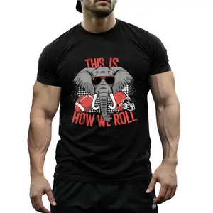 Vintage Alabama Elephant Lovers Retro Style T-Shirt for Men Women, Roll Tide Fan Graphic Tee, Classic SEC Football Casual Top, Game Day Outfit for College Sports Fans