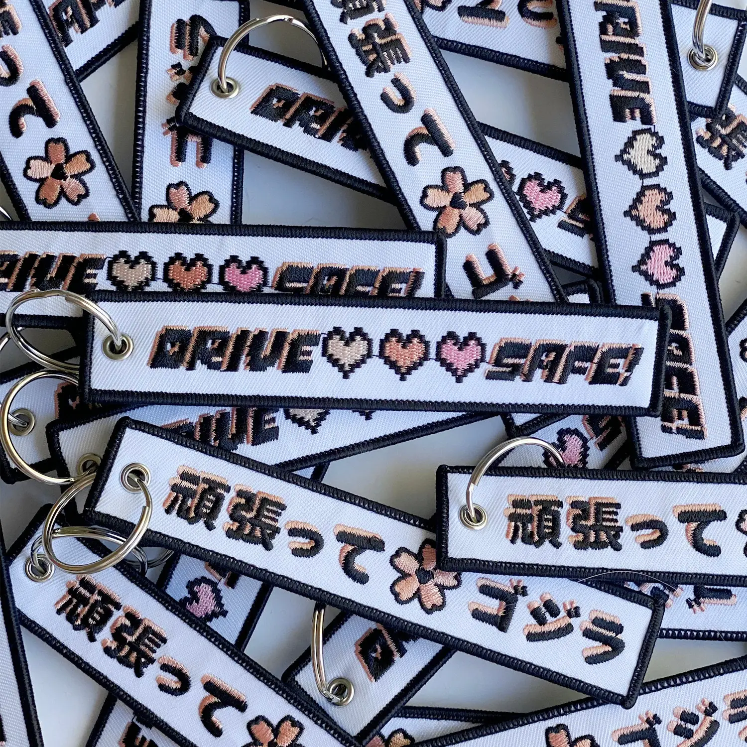 Drive Safe Jet Tag Flight JDM Keychain