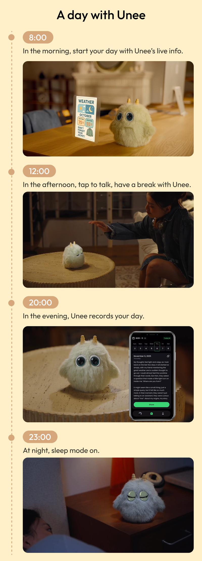Unee - Your first AI Bestie| Smart Toy| Soft Plush