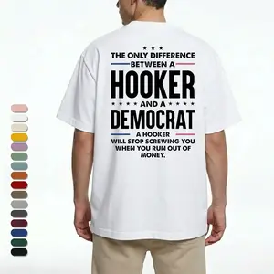 Tee4daddy - Difference by Hker and Demo T-Shirt, Graphic Round Neck Shirt, Comfortable Streetwear, Men Cotton Shirt, Casual Streetwear