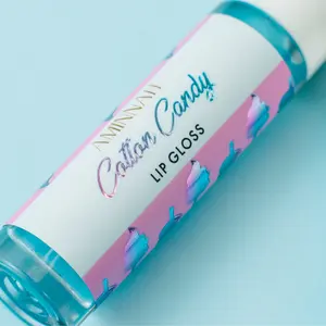 Aminnah Cotton Candy Lip Gloss - Hydrating Glossy Finish for All Skin Types - 100% Vegan and Cruelty-Free