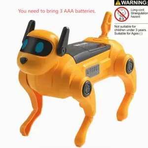 Ai Interactive Robot Dog, Lifelike Realistic Walking, Barking & Emotional Response, Smart Electronic Pet Companion for Boys and Girls