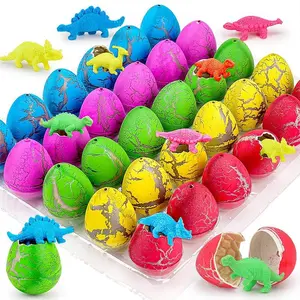 10/20pcs Mini Hatching Dinosaur Egg Toys Grow in Water Dinosaur for Kids Classroom Prizes Birthday Party Favors Easter Egg Hunt