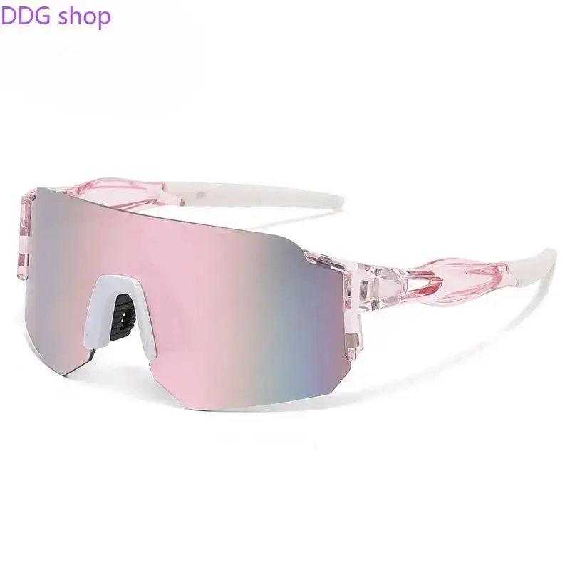 2026 Colorful UV400 Sports Sunglasses, Windproof Anti-Glare Shield Goggles, Lightweight Rimless Eyewear for Men Women, Perfect for Cycling, Fishing & Mountain Biking
