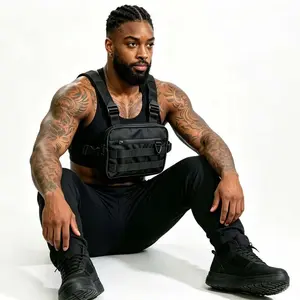 Men's Chest Bag for Outdoor Sports and Fitness, Workout Sport Bags, Fishing Chest Bag, Ideal for Roadside Fly Fishing, Durable and Practical Design