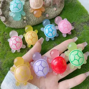 10 / 20 pcsCute Mini Luminous Turtle Ornaments Miniatures Turtle Micro Glowing in The Dark  Kids Toys Home Decoration Gift