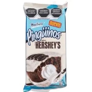 Pingüino Hershey Cookies and Cream Marinela Pastelitos 80g