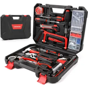177 Pcs Home Tool Kit - Hand Tool Set, Truck Tool Kit Wrench Combination Tool Set for Home with Toolbox Case, Rv tool set
