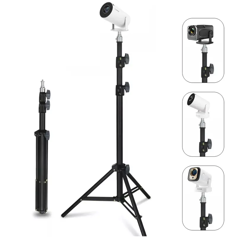 Projector bracket Universal Adjustable Floor Stand for Projector, Camera, Lighting | 1/4” Screw, Holds 11 lbs, Extends to 63” | Perfect for Home Theater & Live Streaming Studio | #VersatileStand #TikTokMadeMeBuyIt