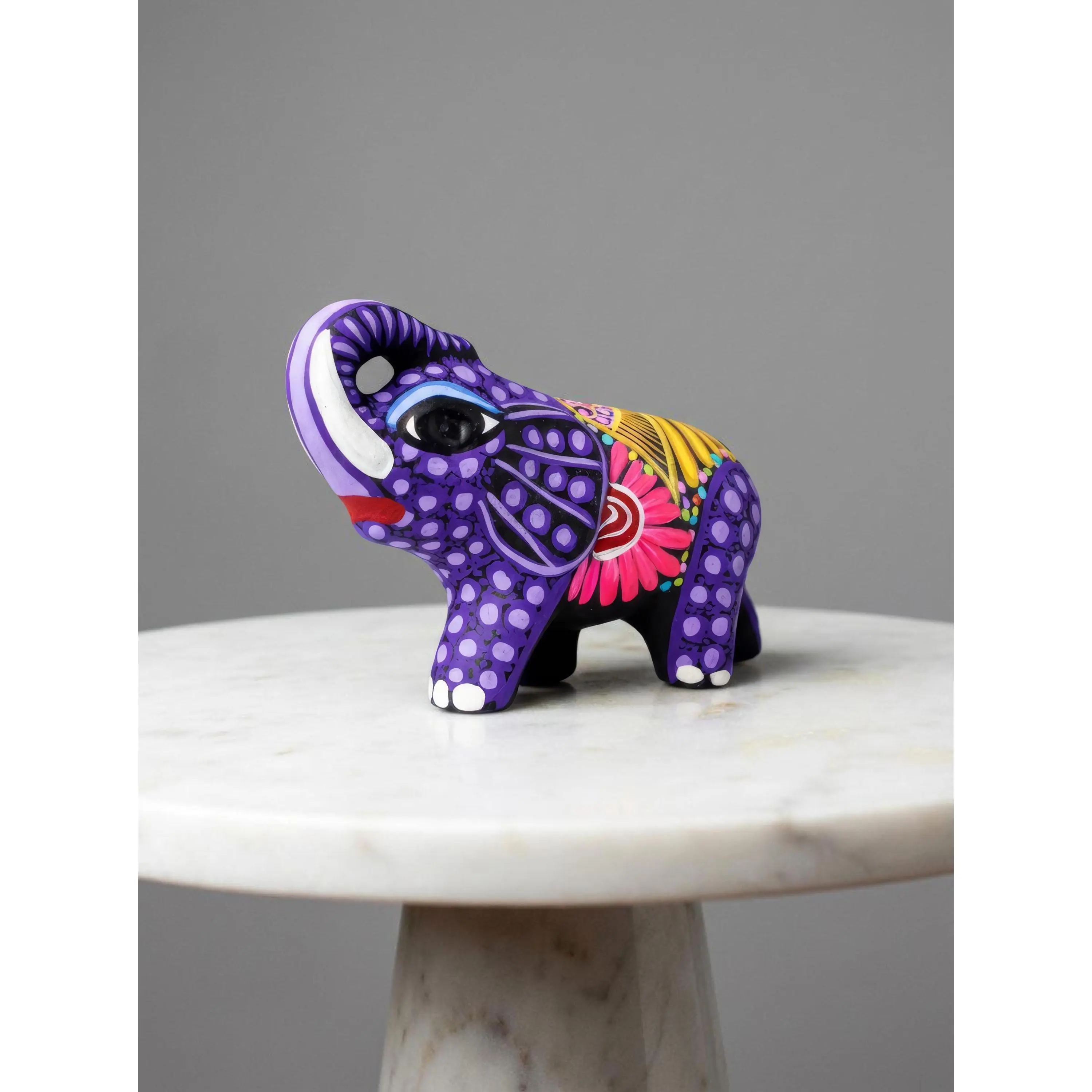 Elephant Alebrije - Handmade Mexican Clay Sculpture | Folk Art from Guanajuato